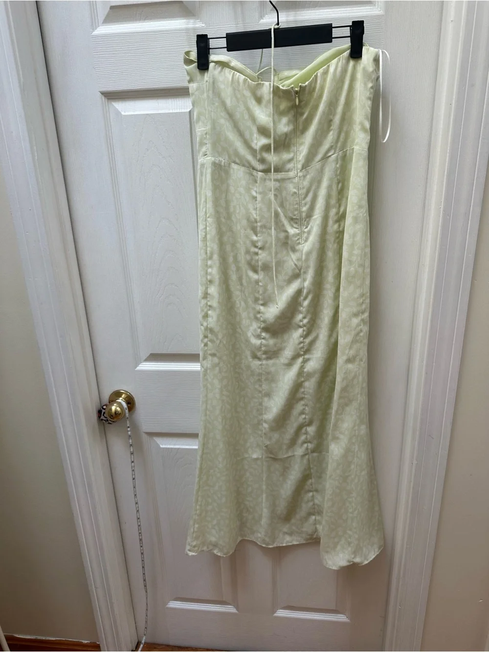 Abercrombie & Fitch light Green Slip Dress halter strapless floral  s small